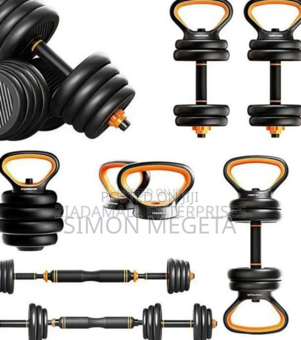 Complete Set. 15kgs Pair 30kgs Dumbbells 6in1 - main view