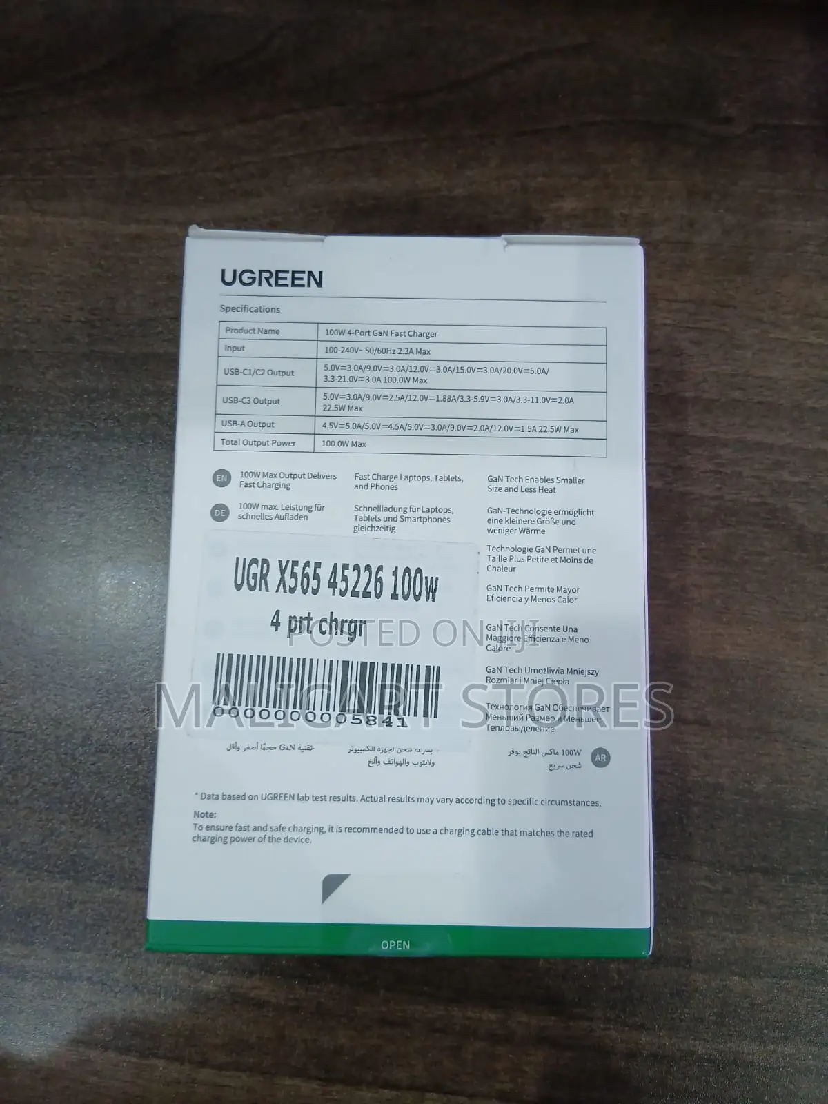 Ugreen X565 Nexode S 100w 4-Port Gan Fast Charger Uk