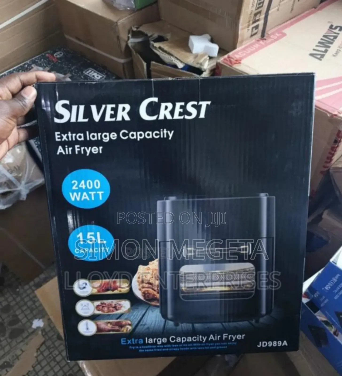 With 2400 Watts 15l Silver Crest Air Fryer