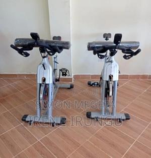 Colour White Brand New Spinning Bike - thumbnail 2