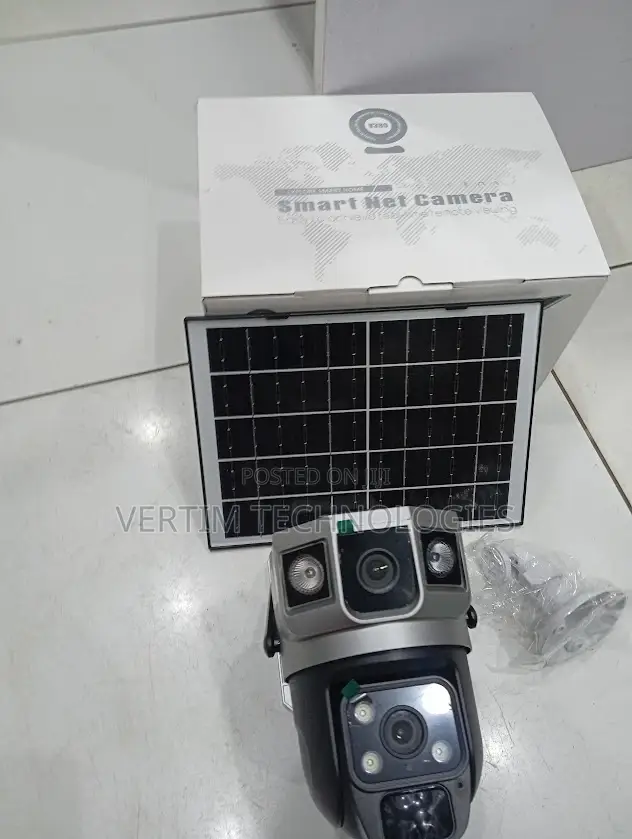 V380 Pro 4g Dual Lens Solar Camera With Smooth Pan and Tilt Monitoring