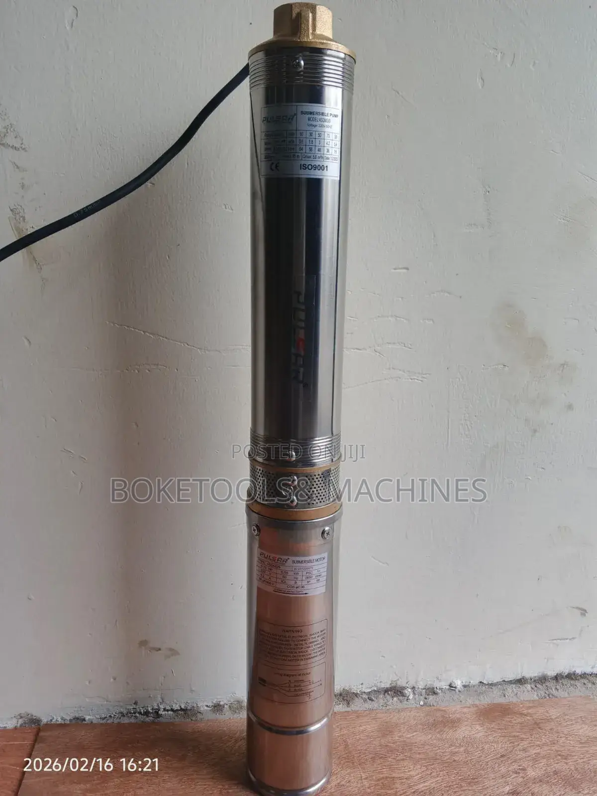 0.5hp Deep Well Submersible Water Pump