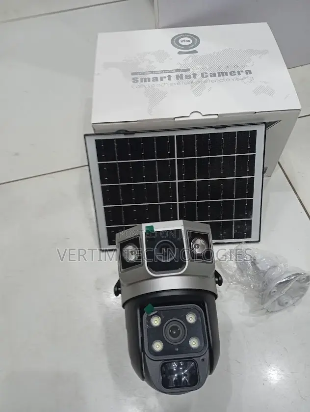 4g Dual Lens Solar Camera With Large Capacity Rechargeable Battery