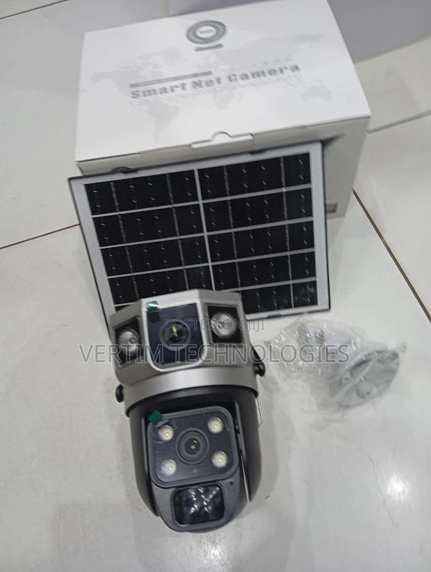 Human Movement Detection 12mp 4g PTZ Rotating Dual Lens Solar Camera