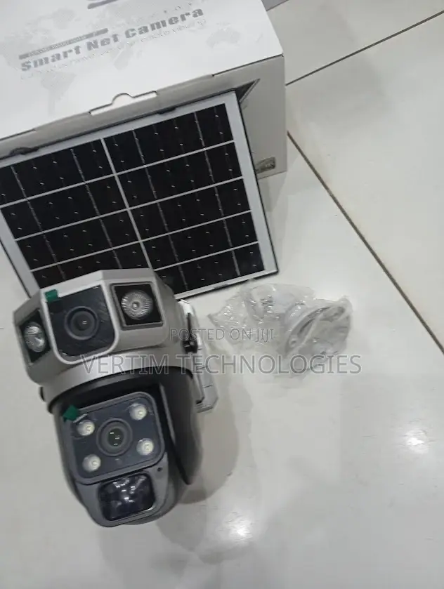Full-Color Night Vision 12mp 4g PTZ Rotating Dual Lens Solar Camera