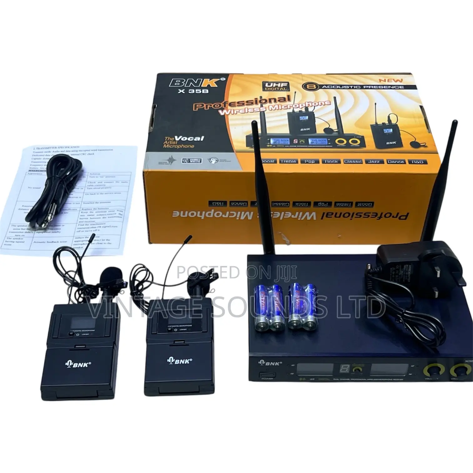 Crystal Clear Audio:Bnk X35b Wireless Lapel Mic for Church Teaching