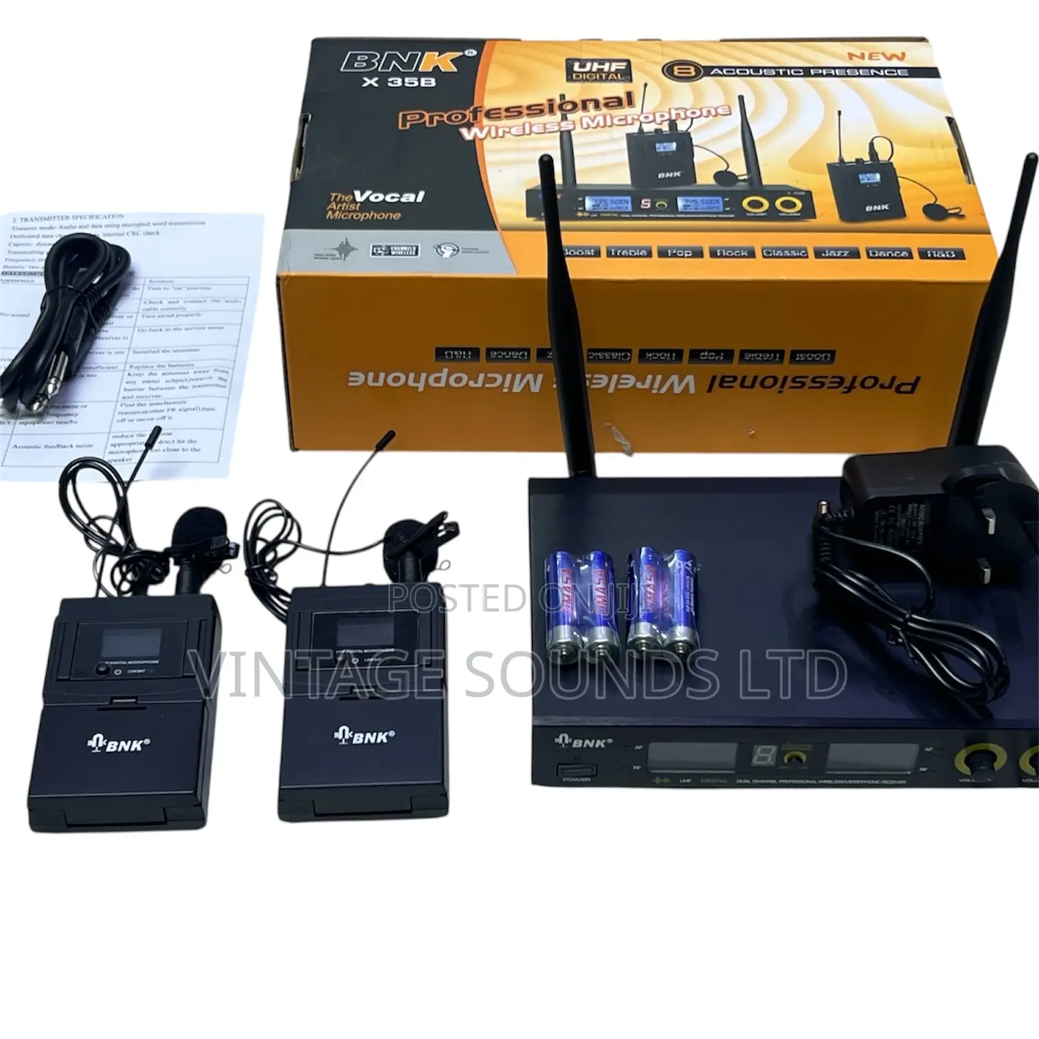 Crystal Clear Audio:Bnk X35b Wireless Lapel Mic for Church Teaching