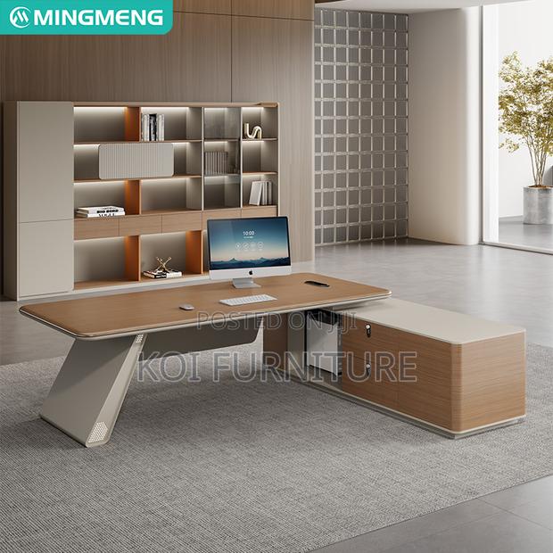 Office Desk : 1.6m Modern L-Shaped Executive Office Desk - thumbnail 3