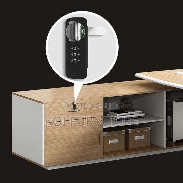 Office Desk : 1.6m Modern L-Shaped Executive Office Desk - thumbnail 8