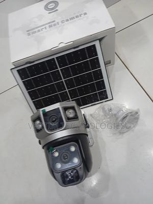 Weatherproof Housing 12mp 4g PTZ Rotating Dual Lens Solar Camera - thumbnail 2