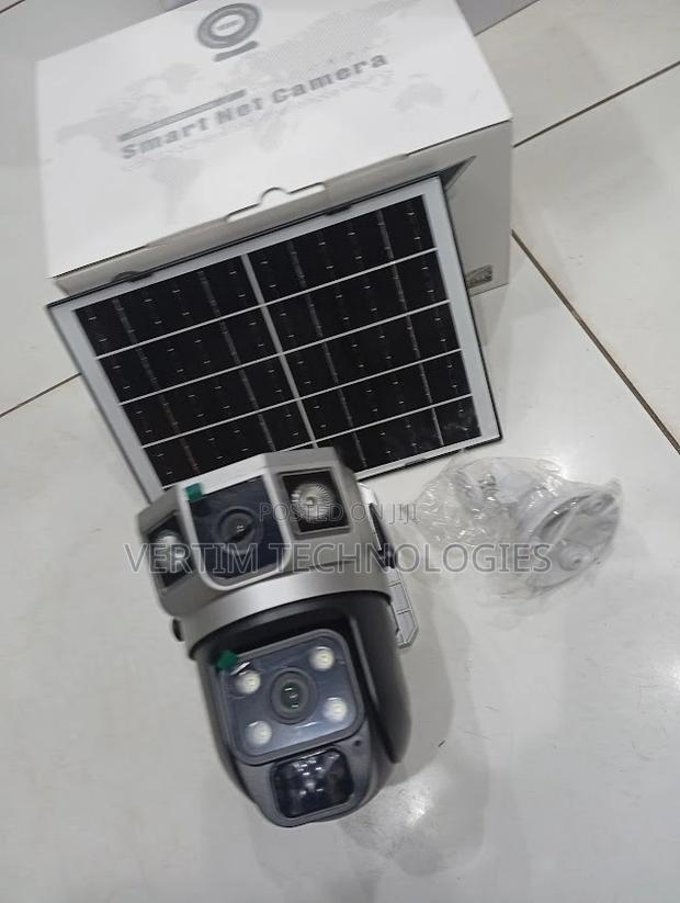 Weatherproof Housing 12mp 4g PTZ Rotating Dual Lens Solar Camera - main view