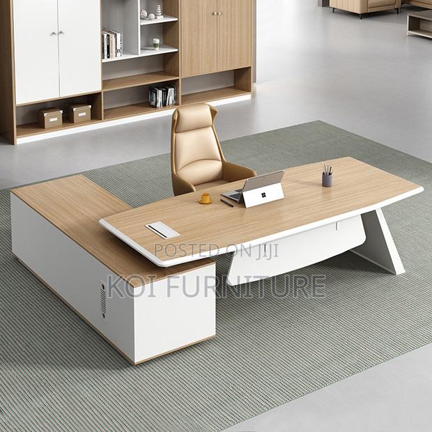 Office Desk : 1.6m Modern L-Shaped Executive Office Desk - thumbnail 9