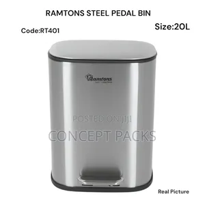 20l Ramtons Steel Pedal Bin