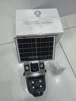Outdoor Security 12mp 4g PTZ Rotating Dual Lens Solar CCTV Camera
