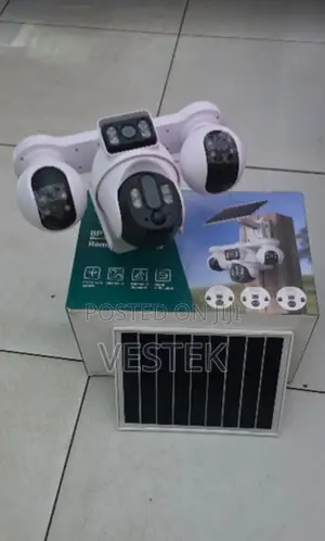V380 Four Lens Four Screen 4g Wifi Sim Card CCTV Solar Panel Outdoor