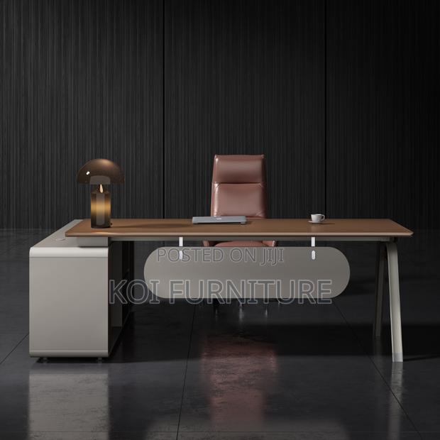 Office Desk : 1.8m Modern L-Shaped Executive Desk - thumbnail 2