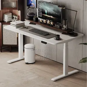Modern Office Desk : 1.6m Height Adjustable Electric Desk