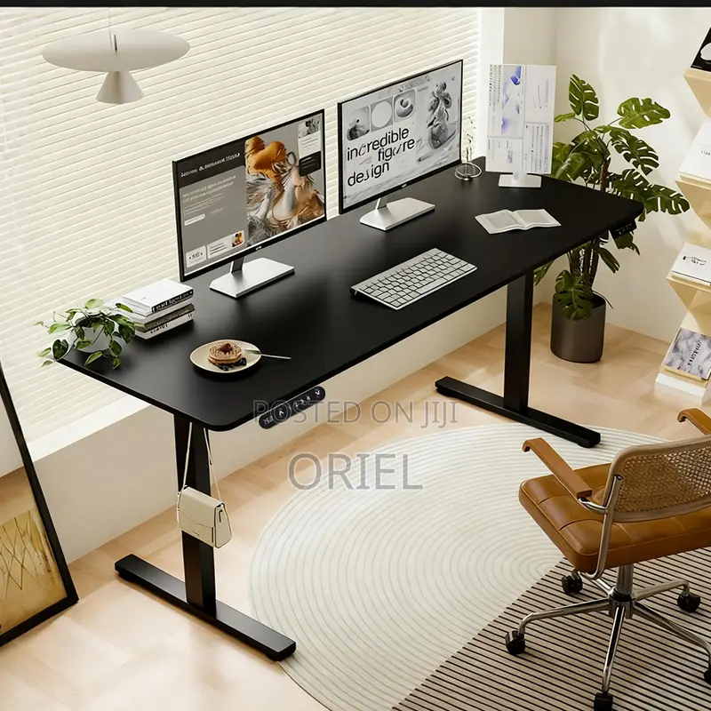 Modern Office Desk : 1.6m Height Adjustable Electric Desk