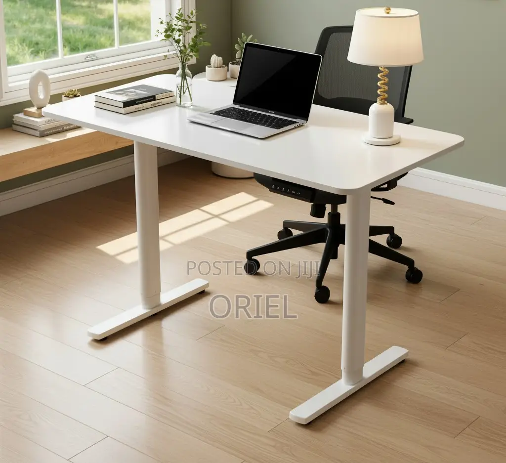 Modern Office Desk : 1.6m Height Adjustable Electric Desk