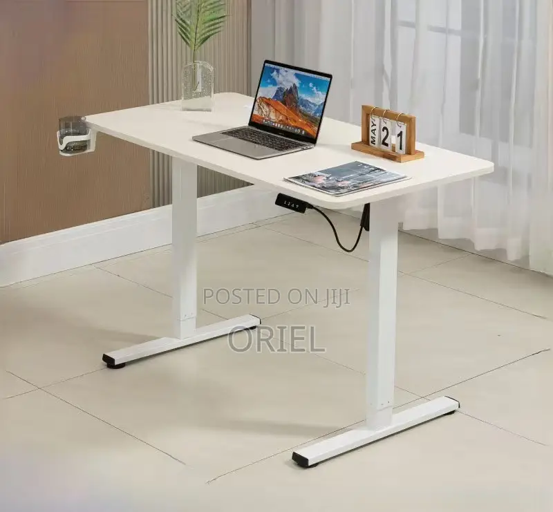 Modern Office Desk : 1.6m Height Adjustable Electric Desk