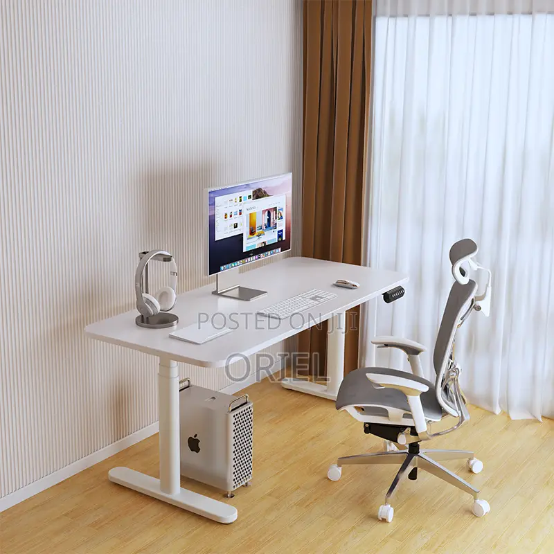 Modern Office Desk : 1.6m Height Adjustable Electric Desk