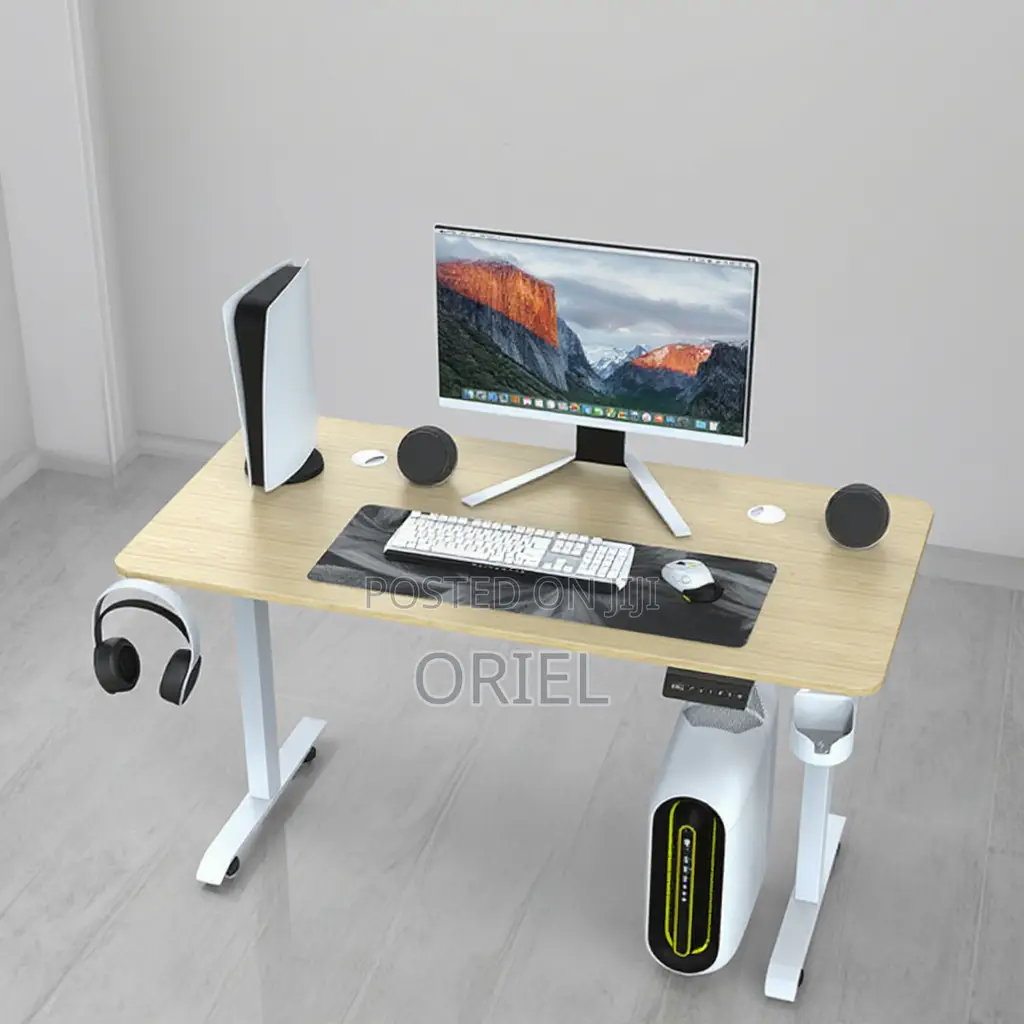 Modern Office Desk : 1.6m Height Adjustable Electric Desk