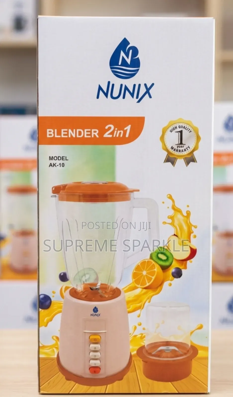 Nunix Ak-100, 2-in-1 Blender With a Grinding Machine 1.5 Litres
