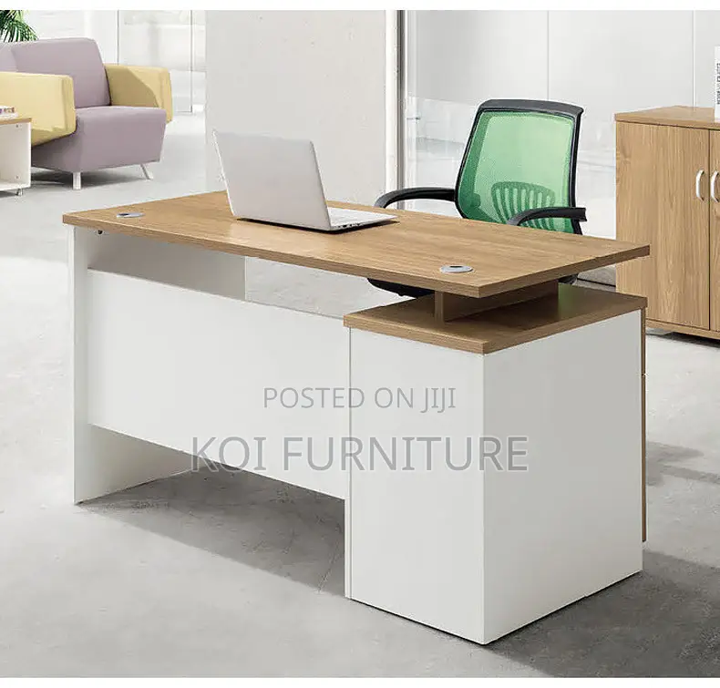 Office Desk : 1.2m Staff Executive Office Table With Three Drawers