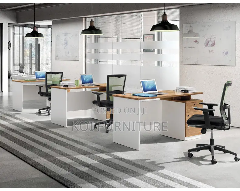 Office Desk : 1.2m Staff Executive Office Table With Three Drawers