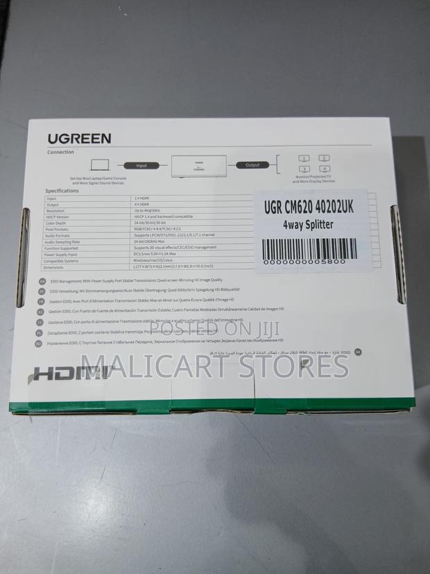 Ugreen Cm620 Hdmi Splitter 1 in 4 Out - thumbnail 2