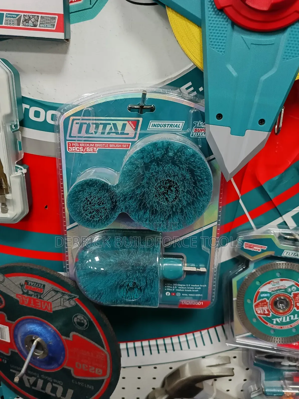 Total 3pcs Bristle Brush Set