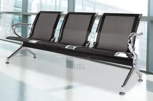 Modern Office Bench : 3-Seater Office Reception Waiting Bench