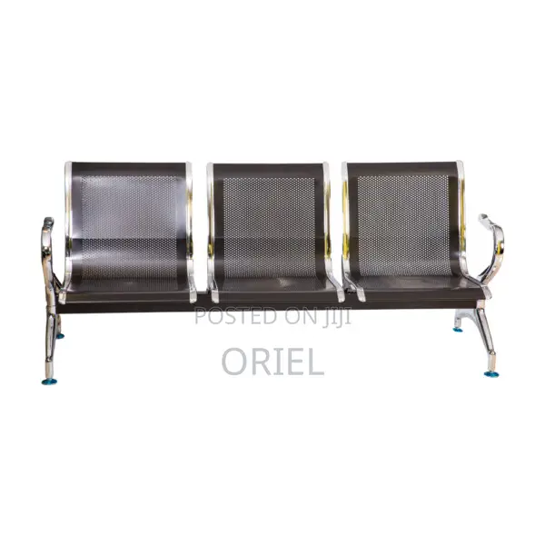 Modern Office Bench : 3-Seater Office Reception Waiting Bench