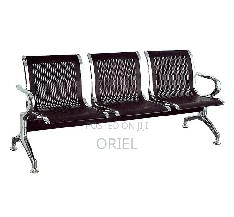 Modern Office Bench : 3-Seater Office Reception Waiting Bench