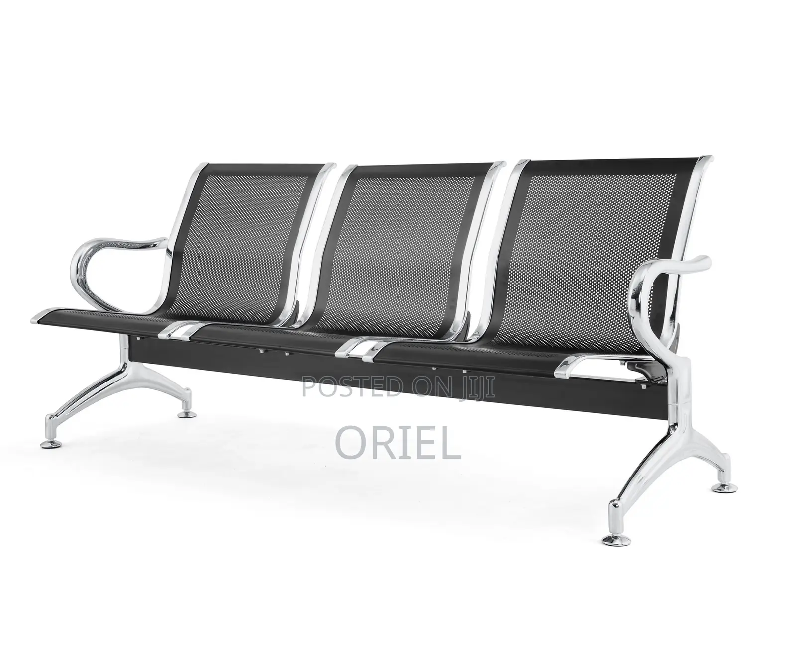 Modern Office Bench : 3-Seater Office Reception Waiting Bench