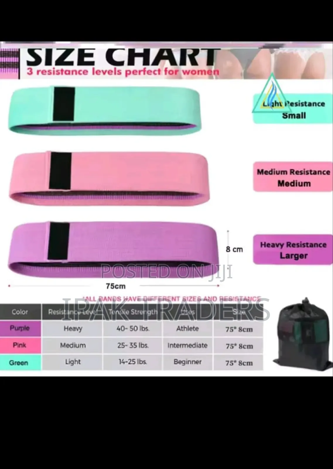 Resistant Hip Booty Bands – Glute Thigh Workout Bands