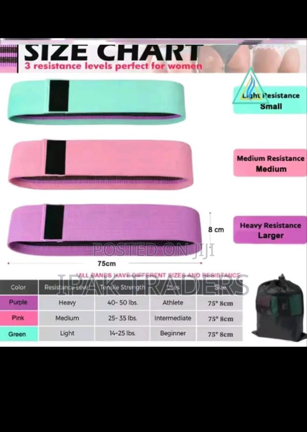 Resistant Hip Booty Bands – Glute Thigh Workout Bands - thumbnail 2