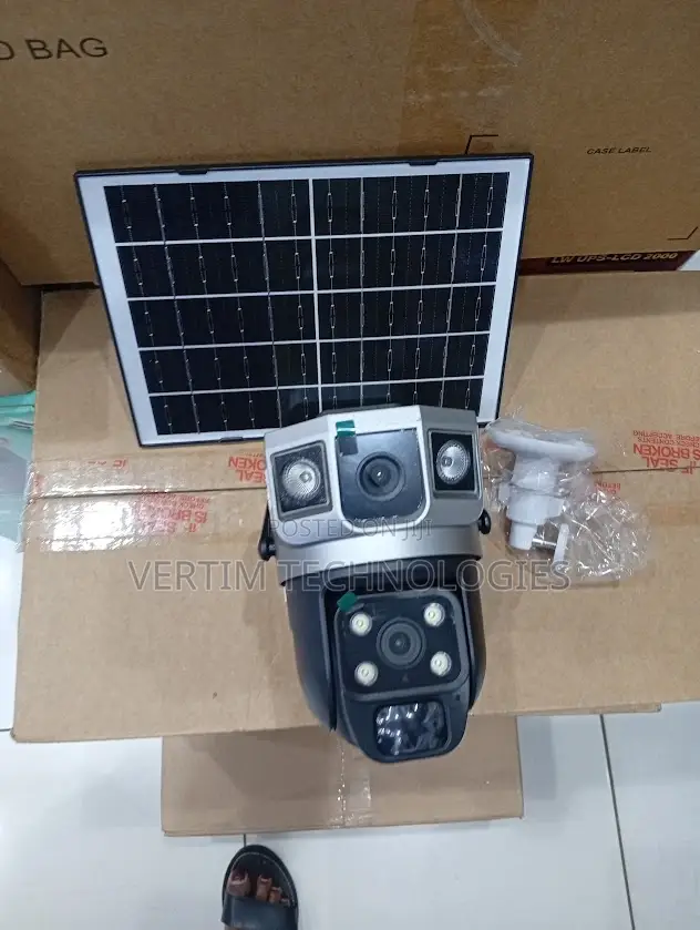 Ai-Based Human Movement Detection 4g Dual Lens Solar Camera Outdoor