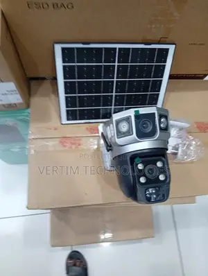 Audio Recording Support 12mp 4g PTZ Rotating Dual Lens Solar Camera