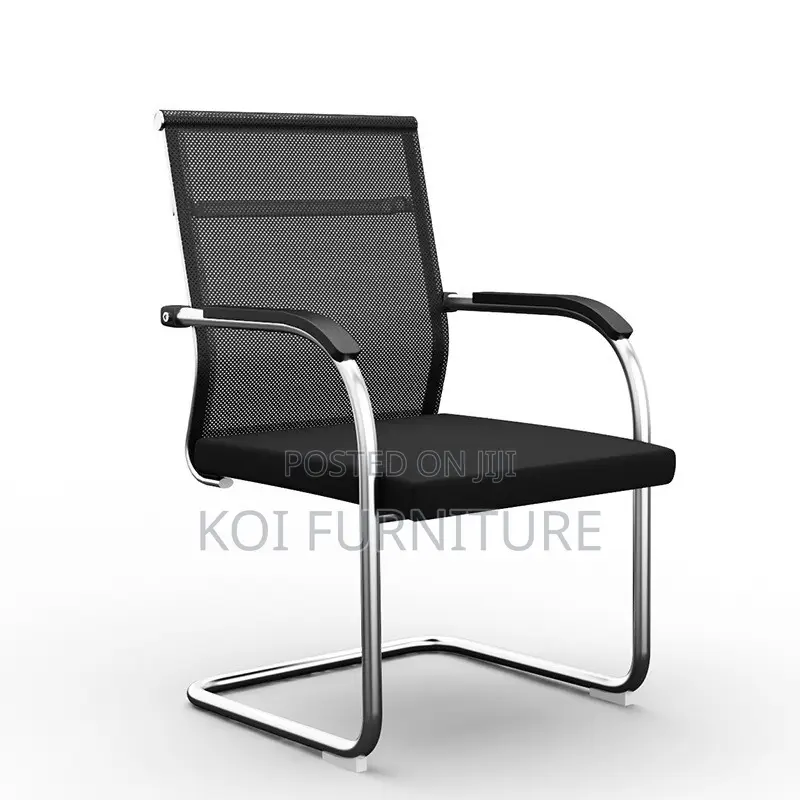 Office Chairs; Mesh Mid Backrest Office Visitors Welcoming Chair