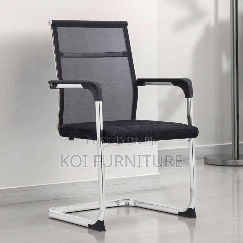 Office Chairs; Mesh Mid Backrest Office Visitors Welcoming Chair