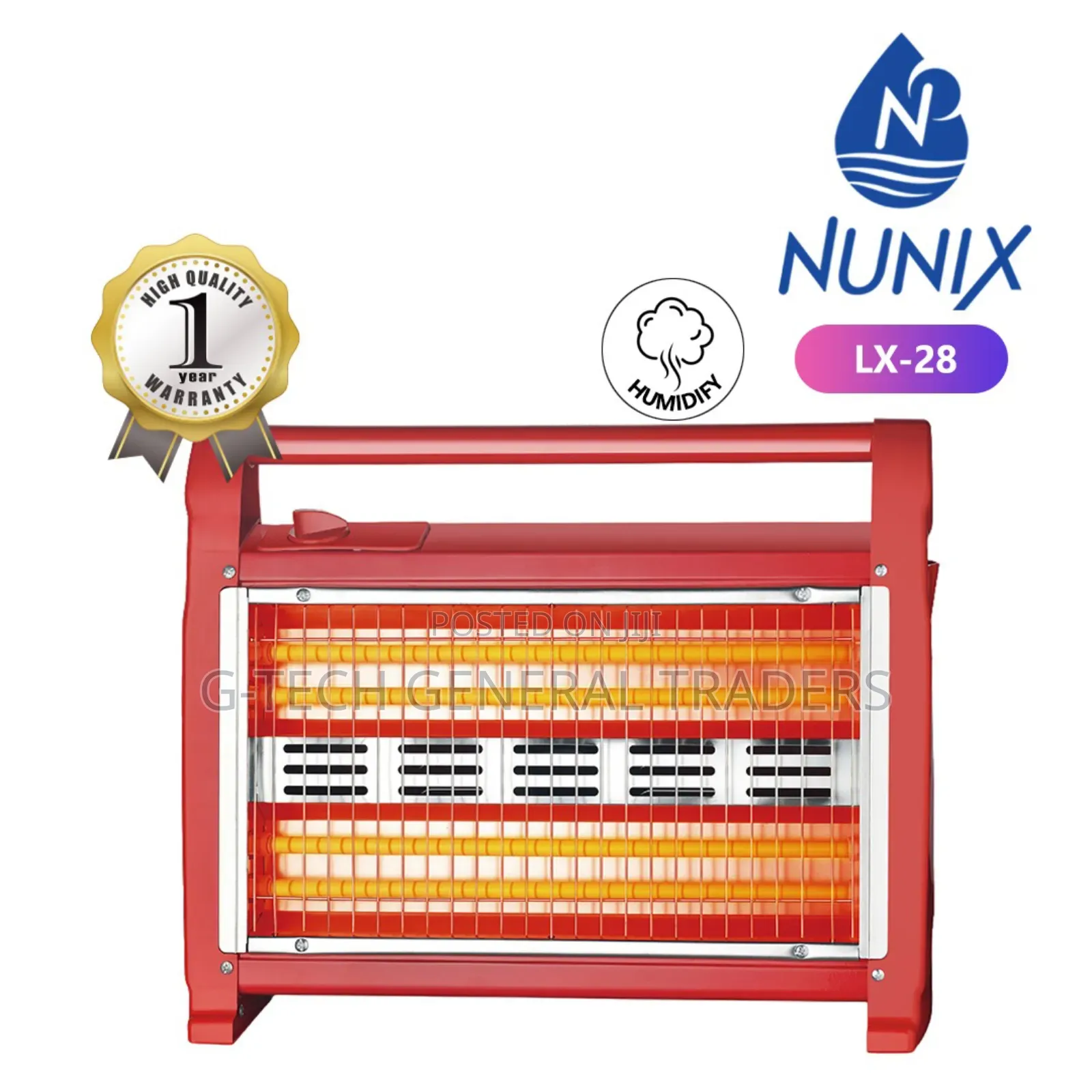 Nunix Energy Saver Quartz Room Heater With Humidifier