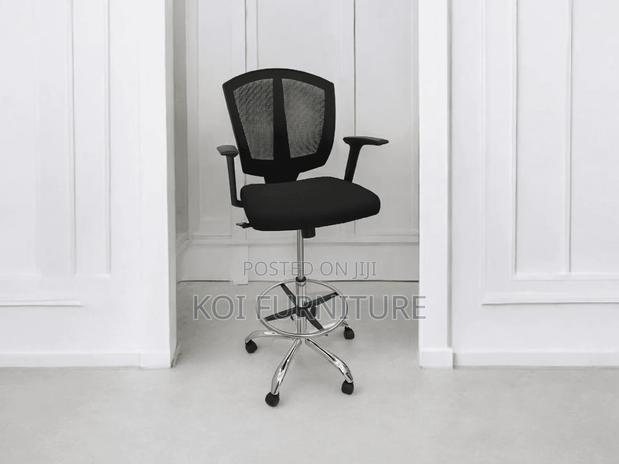 Office Chair; Mesh Mid Back Cashier Reception Clerical Chair - thumbnail 5