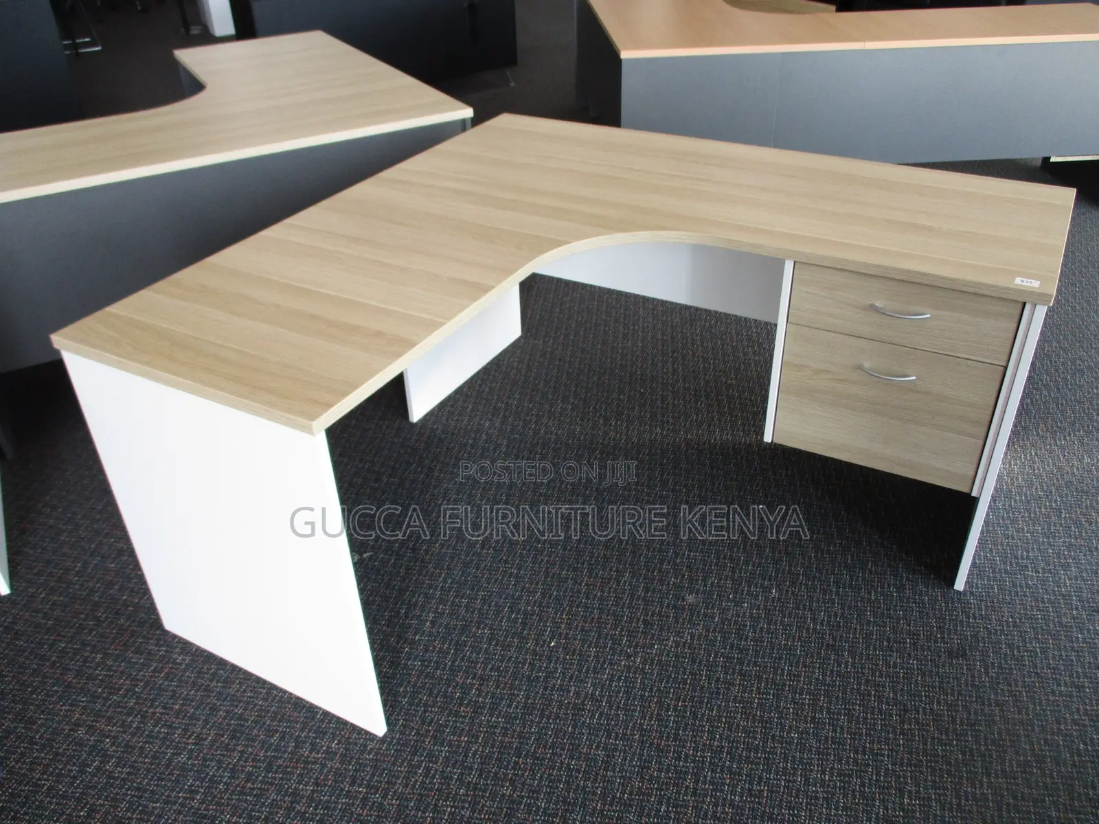 140cm Curved Office Study Desk With Drawers