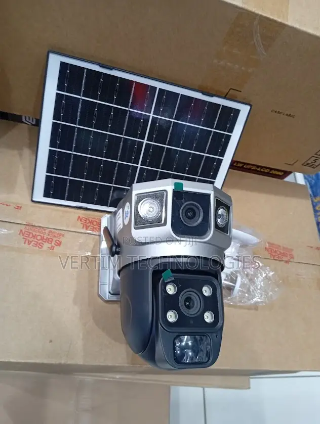 Cloud Storage Support 12mp 4g PTZ Rotating Dual Lens Solar Camera