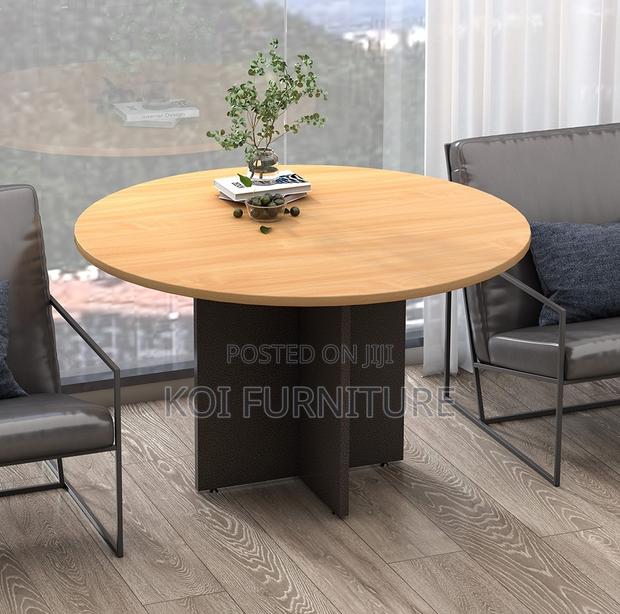 Boardroom Table; Round Conference Meeting Boardroom Table - main view