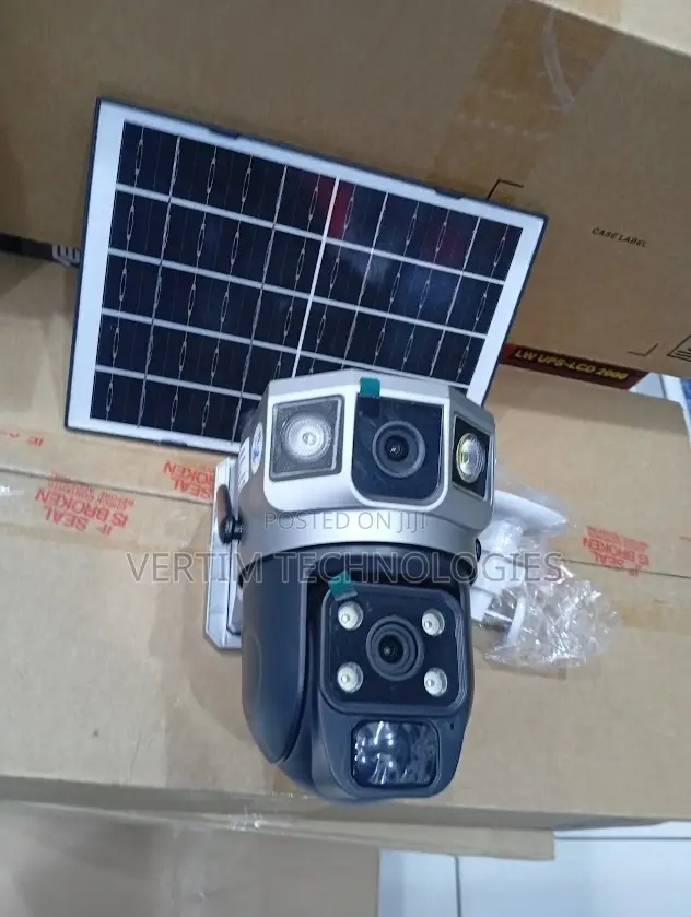 Live View Video Streaming 12mp 4g PTZ Rotating Dual Lens Solar Camera