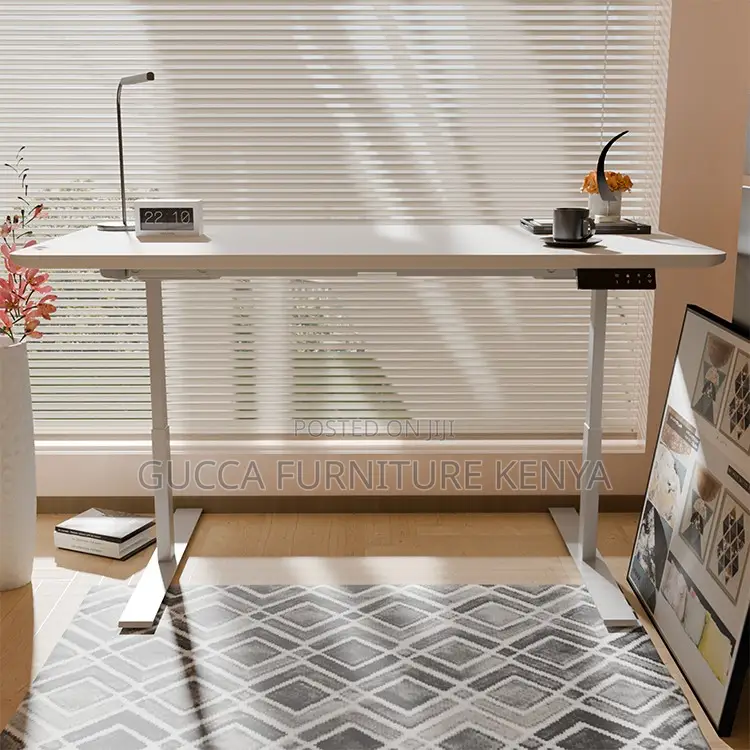 1200mm White Electric Adjustable Standing Desk