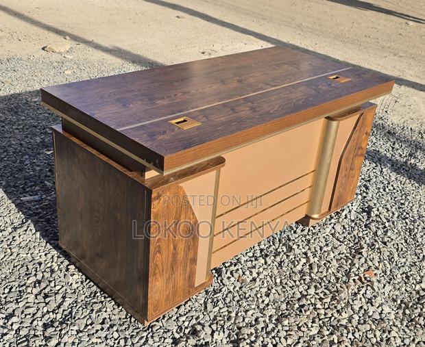Office Desk; 1.4 M Executive-Brown Home Office Work Desk - thumbnail 15