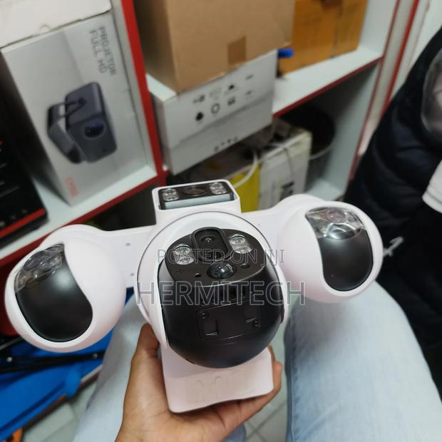 Quad-Lens Camera Solar Powered PTZ Surveillance Security Camera - thumbnail 2